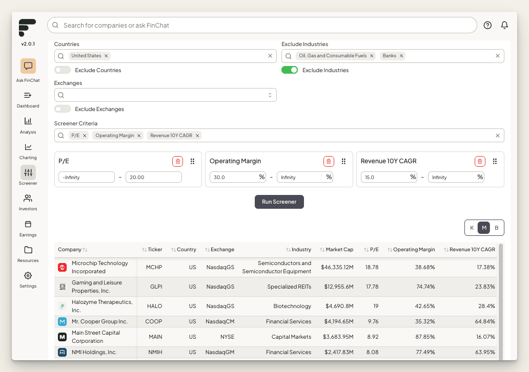 Cheap Growth Stocks Screener