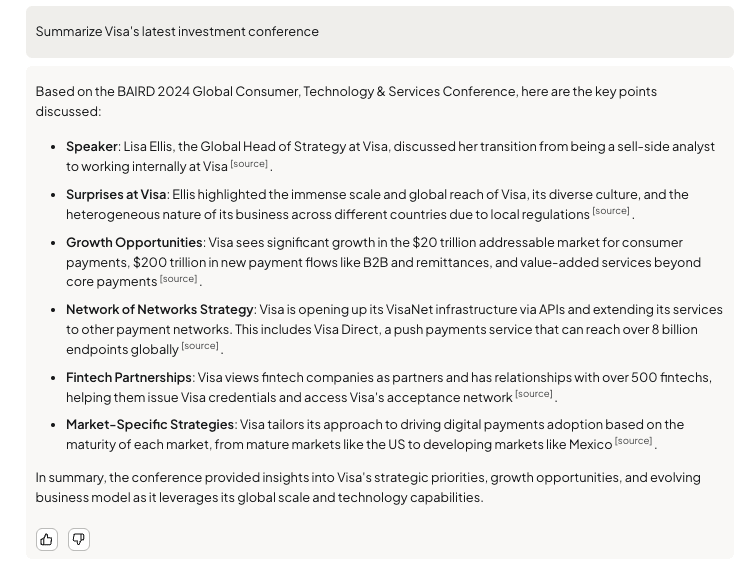 Summarize Earnings Call Transcripts